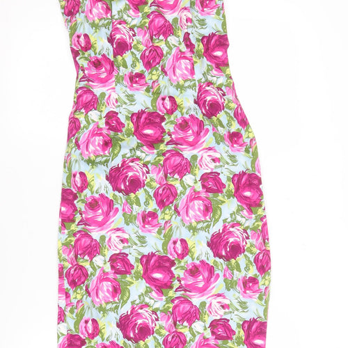 Marks and Spencer Women Floral Sleeveless Dress - Size 8