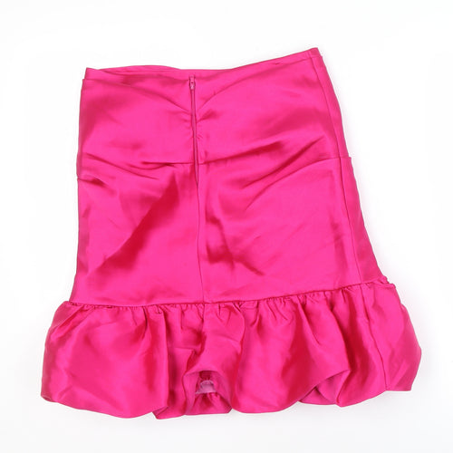ASOS Women's Pink Skirt, Size 10, Polyester, Zip Closure