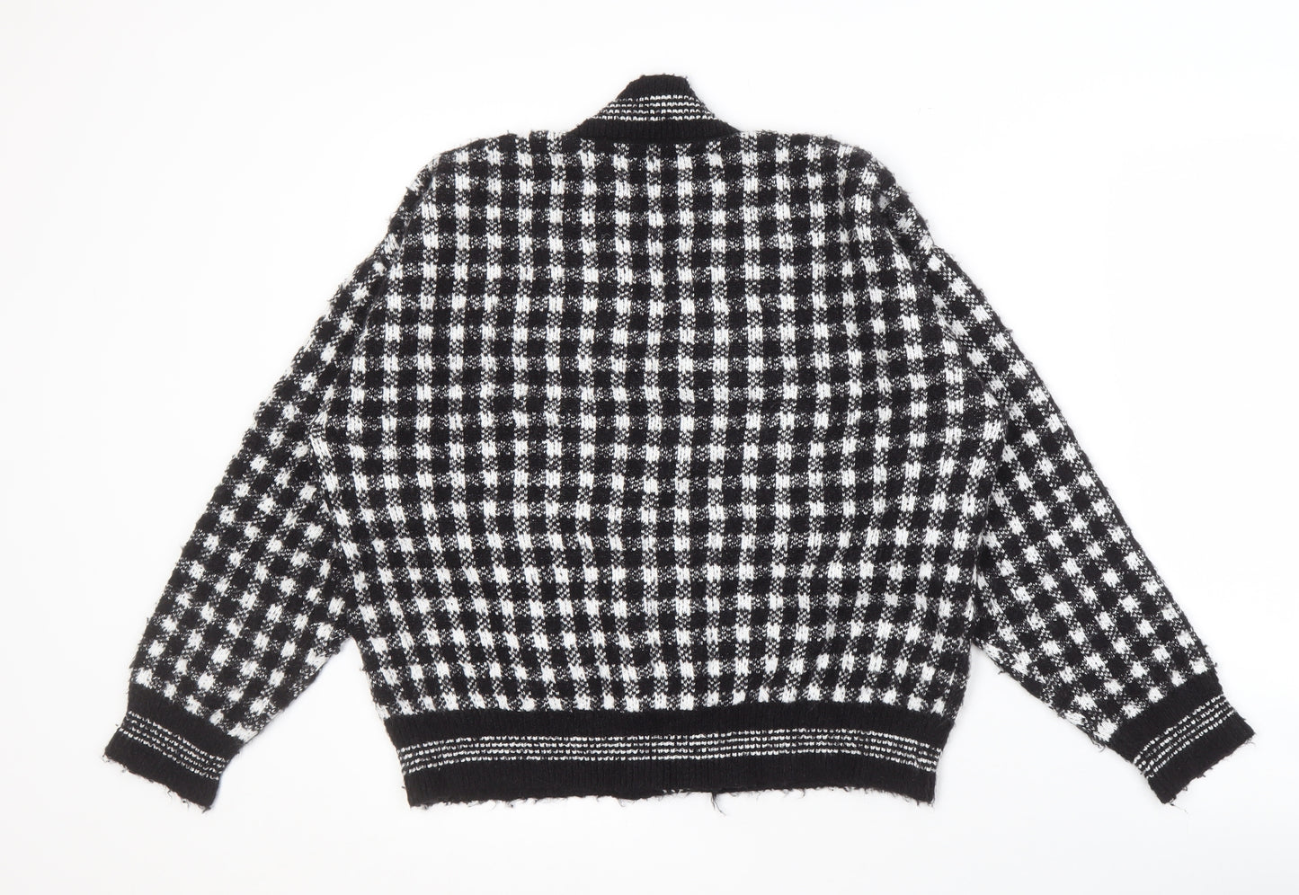 MNG Women's Black V-Neck Cardigan, Size 12