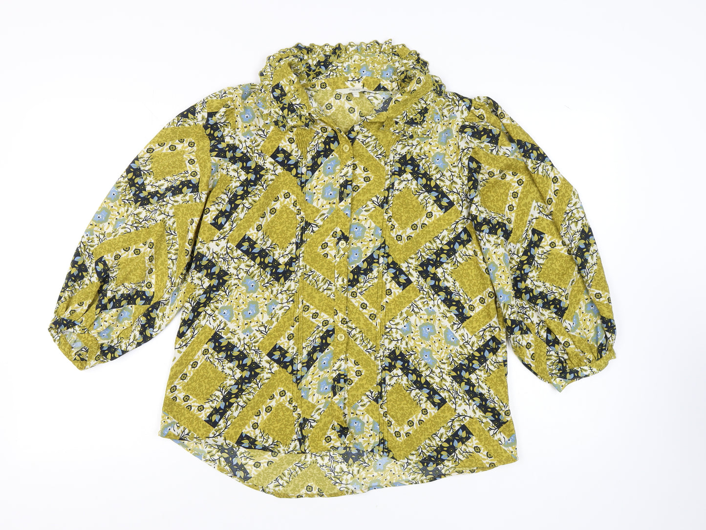 Next Women's Multicoloured Geometric Button-Up Top