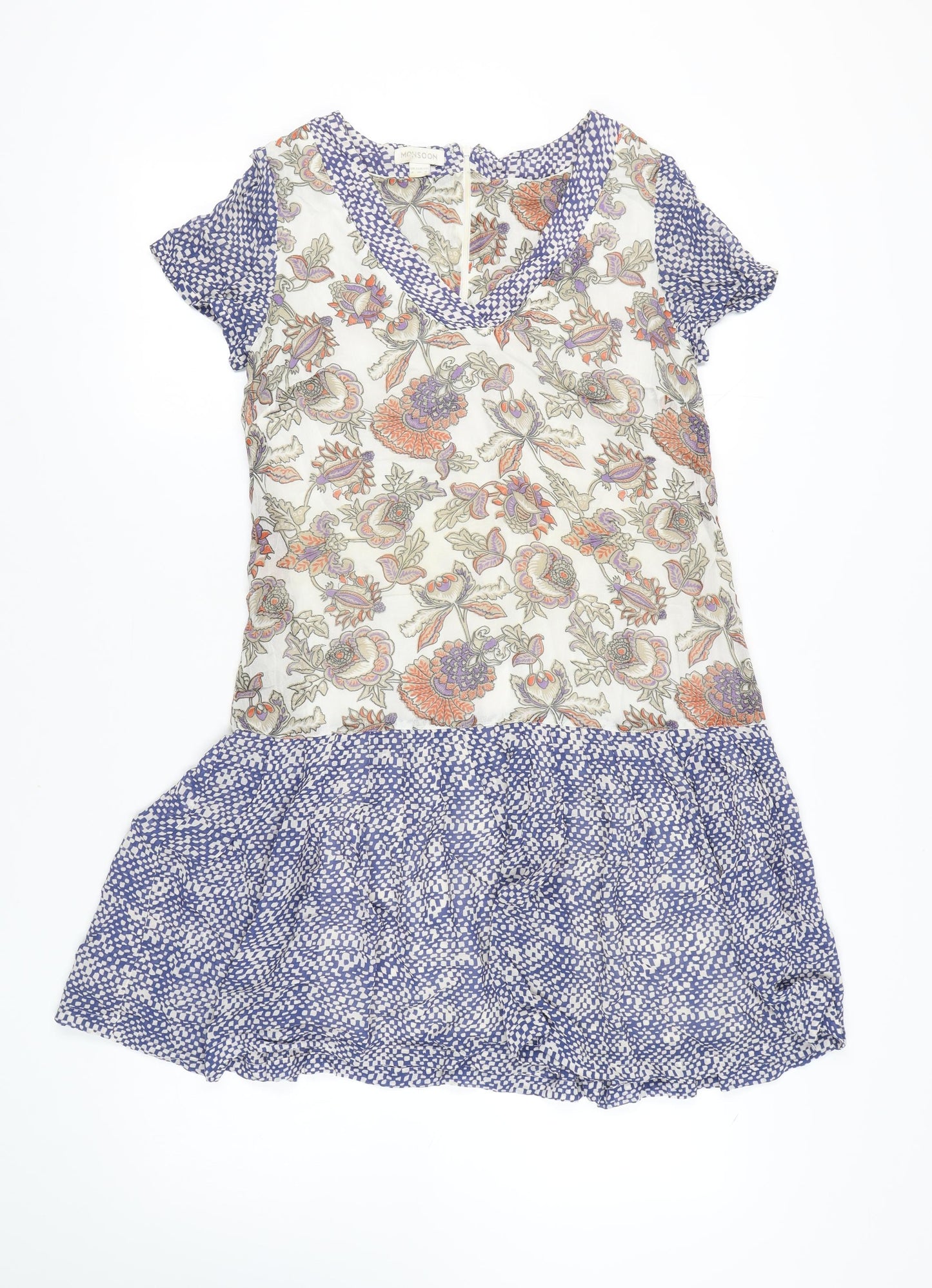 Monsoon Women's Floral Viscose Dress Size 8
