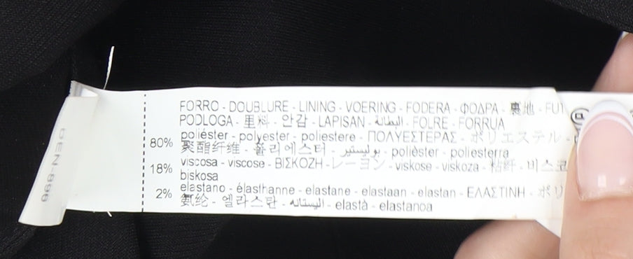 Zara Women's Black M Basic Blouse with Zip