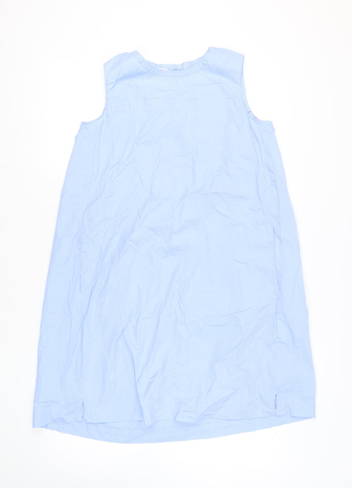 Peter Hahn Women's Blue Sleeveless Dress Size 14