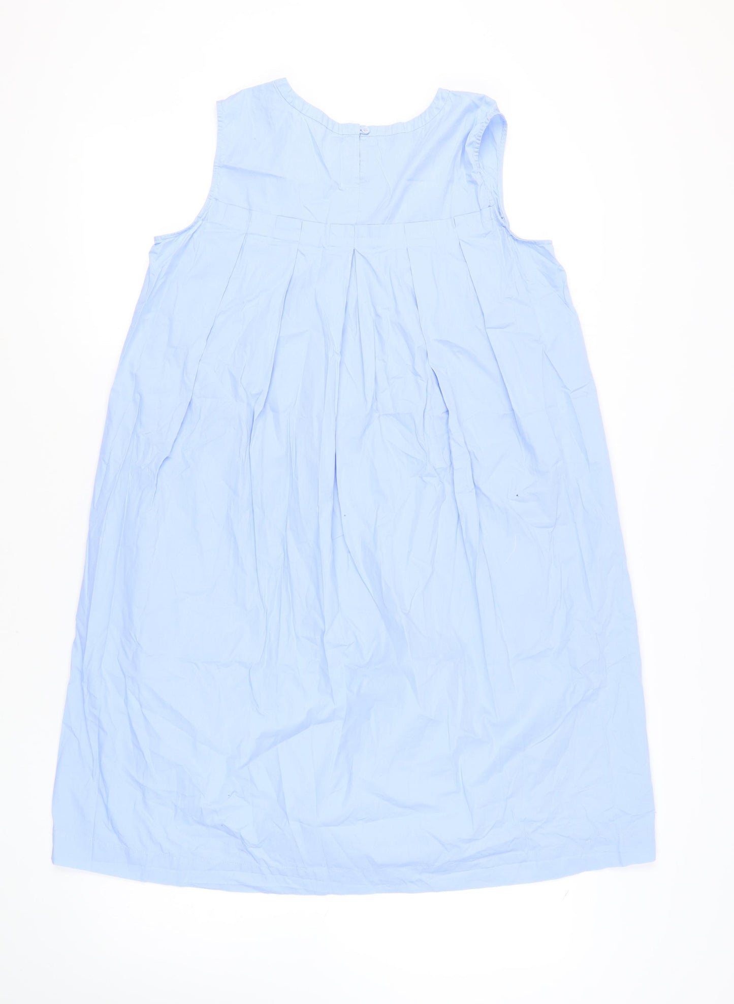 Peter Hahn Women's Blue Sleeveless Dress Size 14