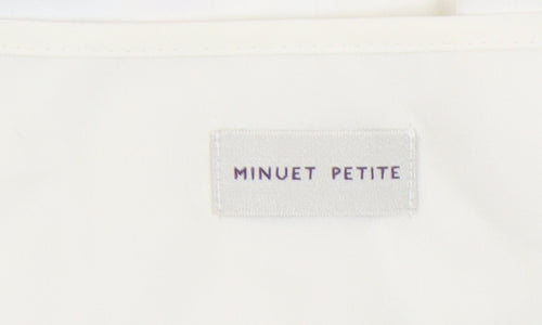 Minuet Petite Women’s Ivory Floral Blouse - Size 12