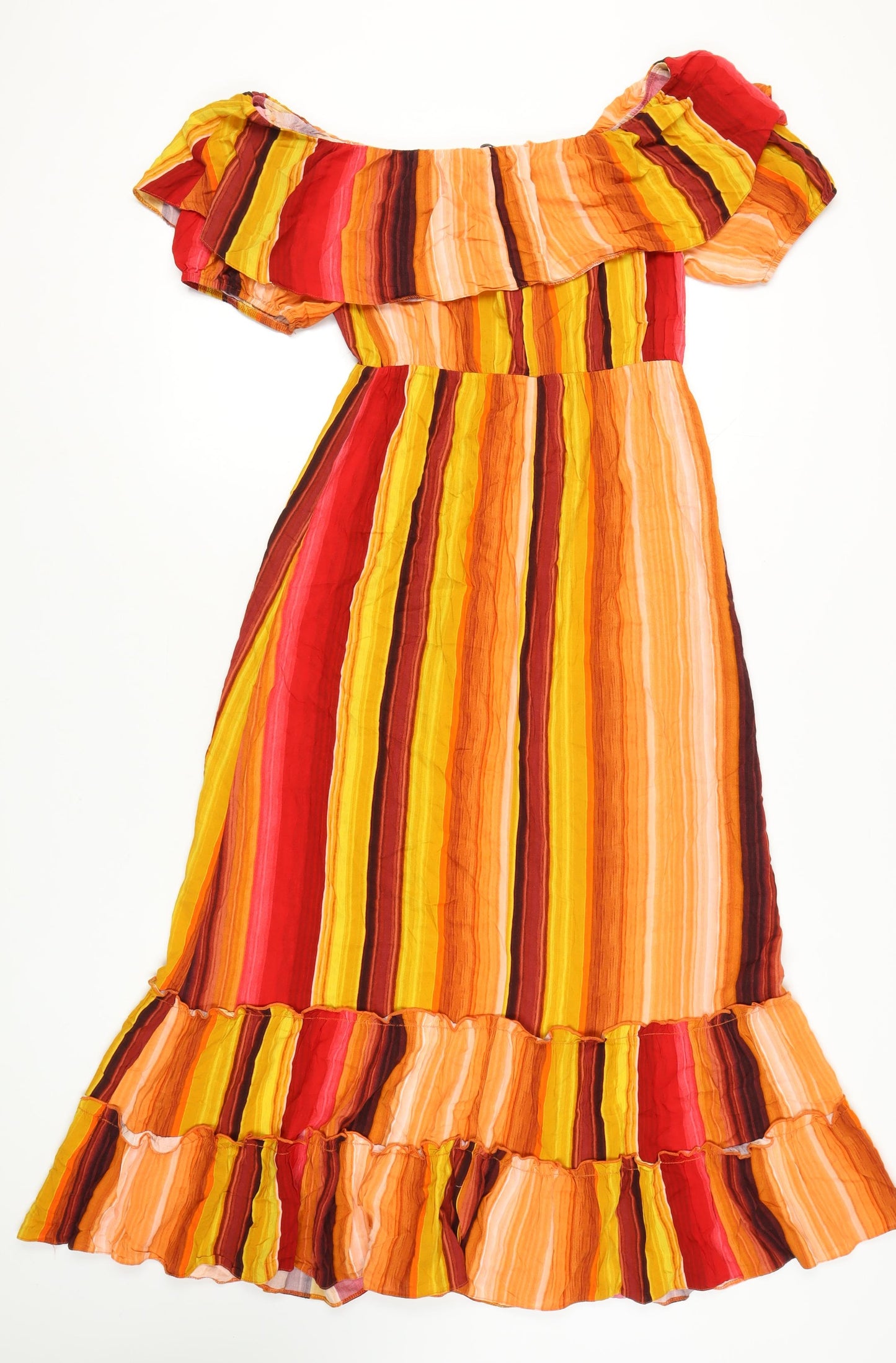 Roman Women's Multicoloured Off Shoulder Midi Dress