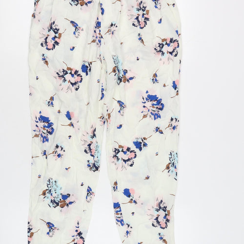 Zara Women's Multicoloured Floral Cropped Trousers