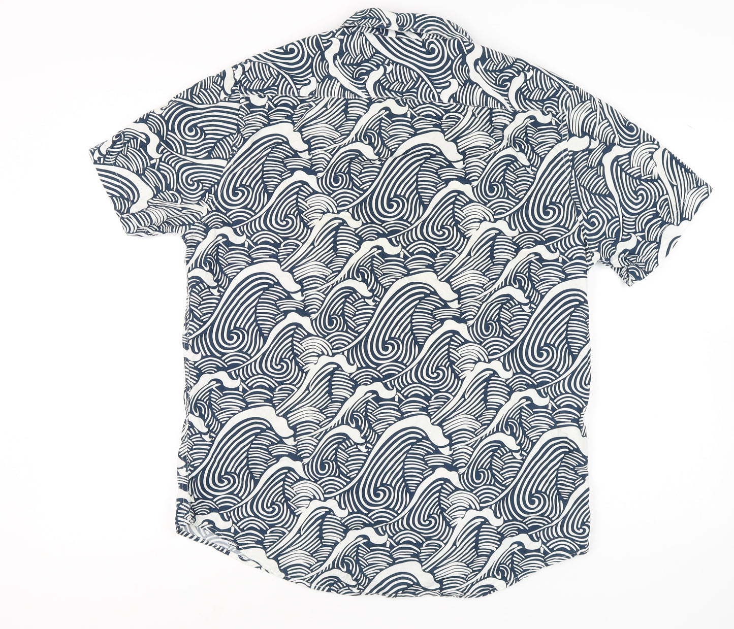 21 Men XL Blue Graphic Print Short Sleeve Shirt