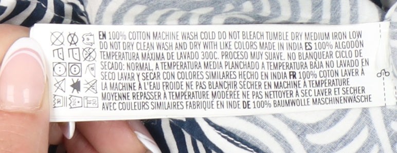 21 Men XL Blue Graphic Print Short Sleeve Shirt