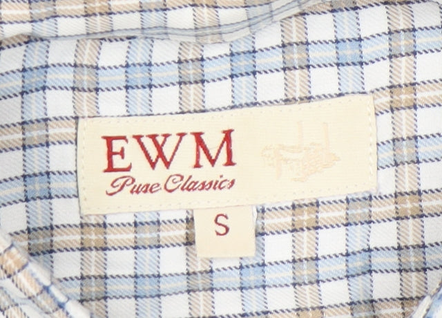 EWM Men's Multicoloured Plaid Shirt S Size