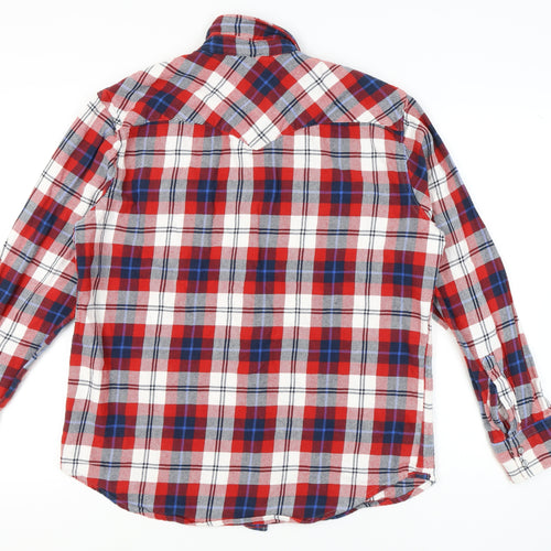 Levi's Men's XL Plaid Button-Up Shirt Multicoloured