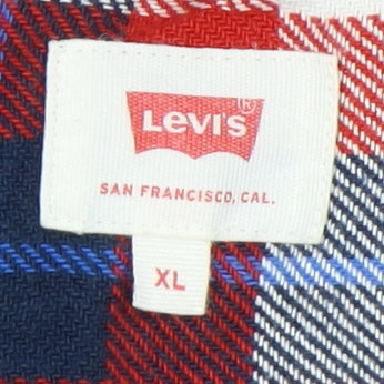 Levi's Men's XL Plaid Button-Up Shirt Multicoloured