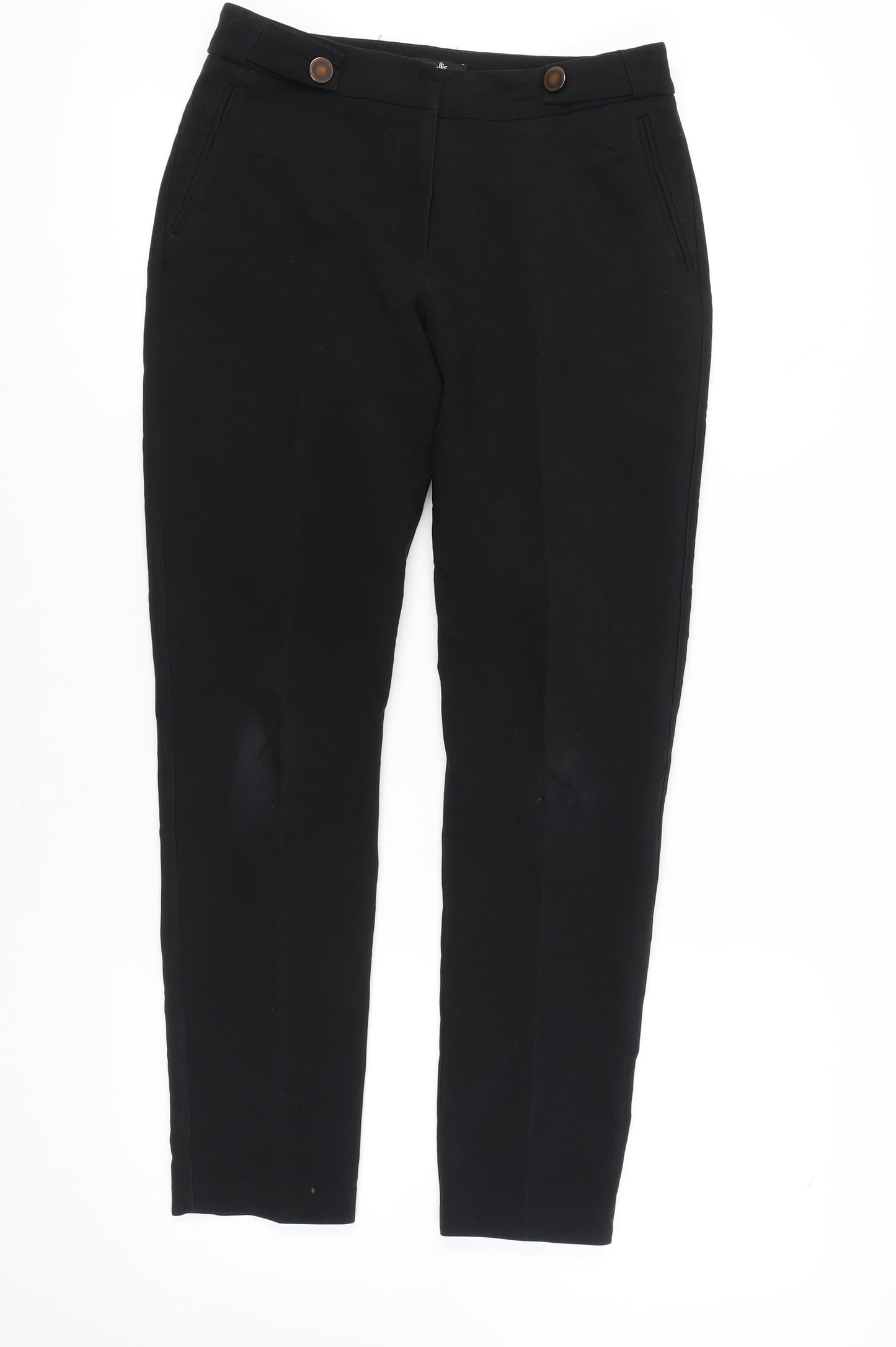 Wallis Women's Black Straight Trousers Size 10