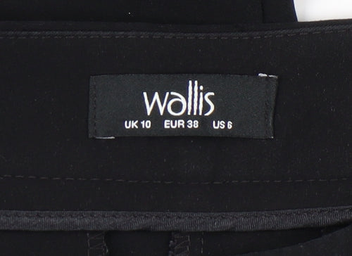 Wallis Women's Black Straight Trousers Size 10