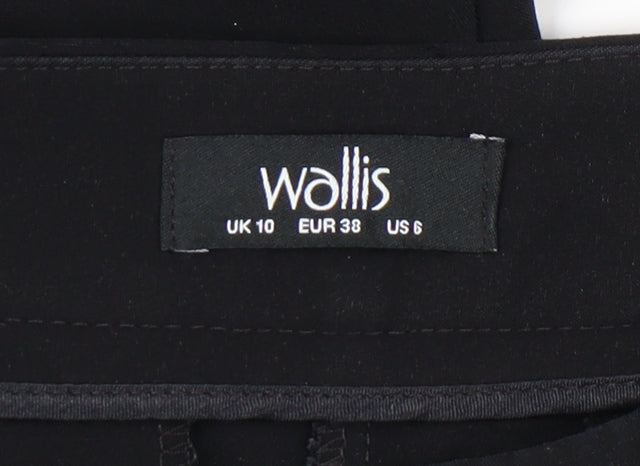 Wallis Women's Black Straight Trousers Size 10