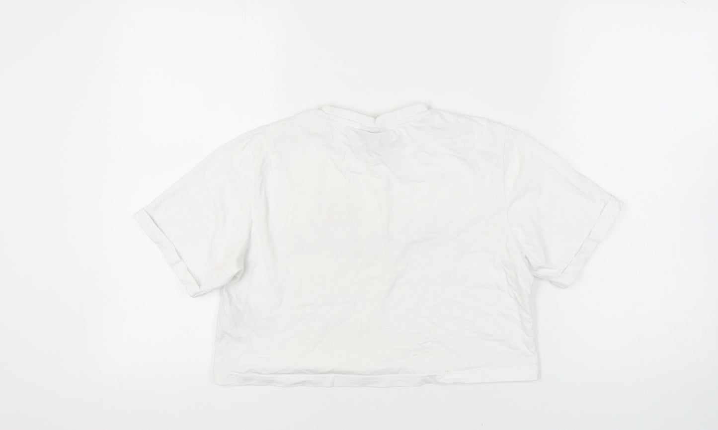Ellesse Women's White T-Shirt, Size 10, Perfect for Summer