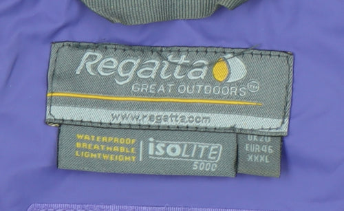 Regatta Women's Purple Rain Coat Jacket Size 20
