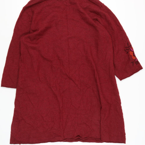 Gudrun Sjoden Women's Red Wool Dress, 2XL, Elegant & Cozy