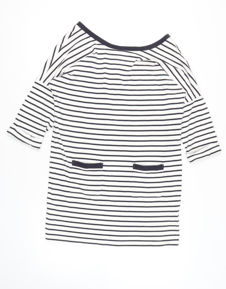 Whistles Women's Striped T-Shirt Dress, Size 14 Multicolour