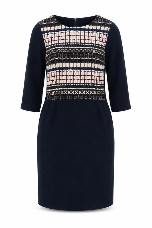 VILAGALLO Women's Blue Sheath Dress Size 10