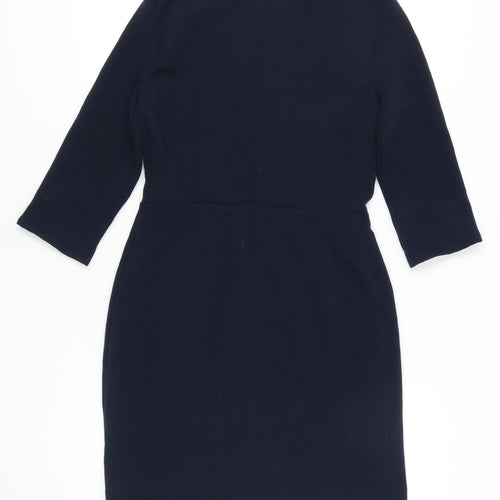 VILAGALLO Women's Blue Sheath Dress Size 10