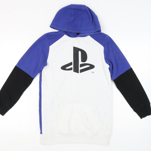 PlayStation Boys Blue Hoodie 12-13 Years Pullover