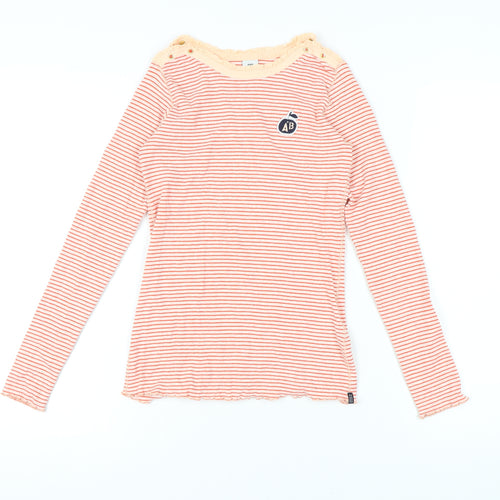Scotch & Soda Girls Multicoloured Striped T-Shirt, Size 12 Years