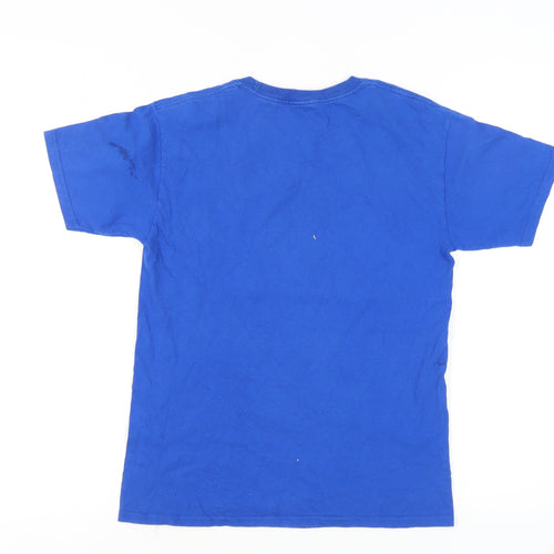 Disney Blue Unisex Kids T-Shirt, Size 10, Mickey Mouse Graphic