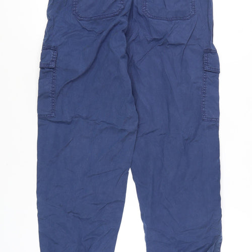 Marks and Spencer Women's Navy Cargo Trousers Size 12