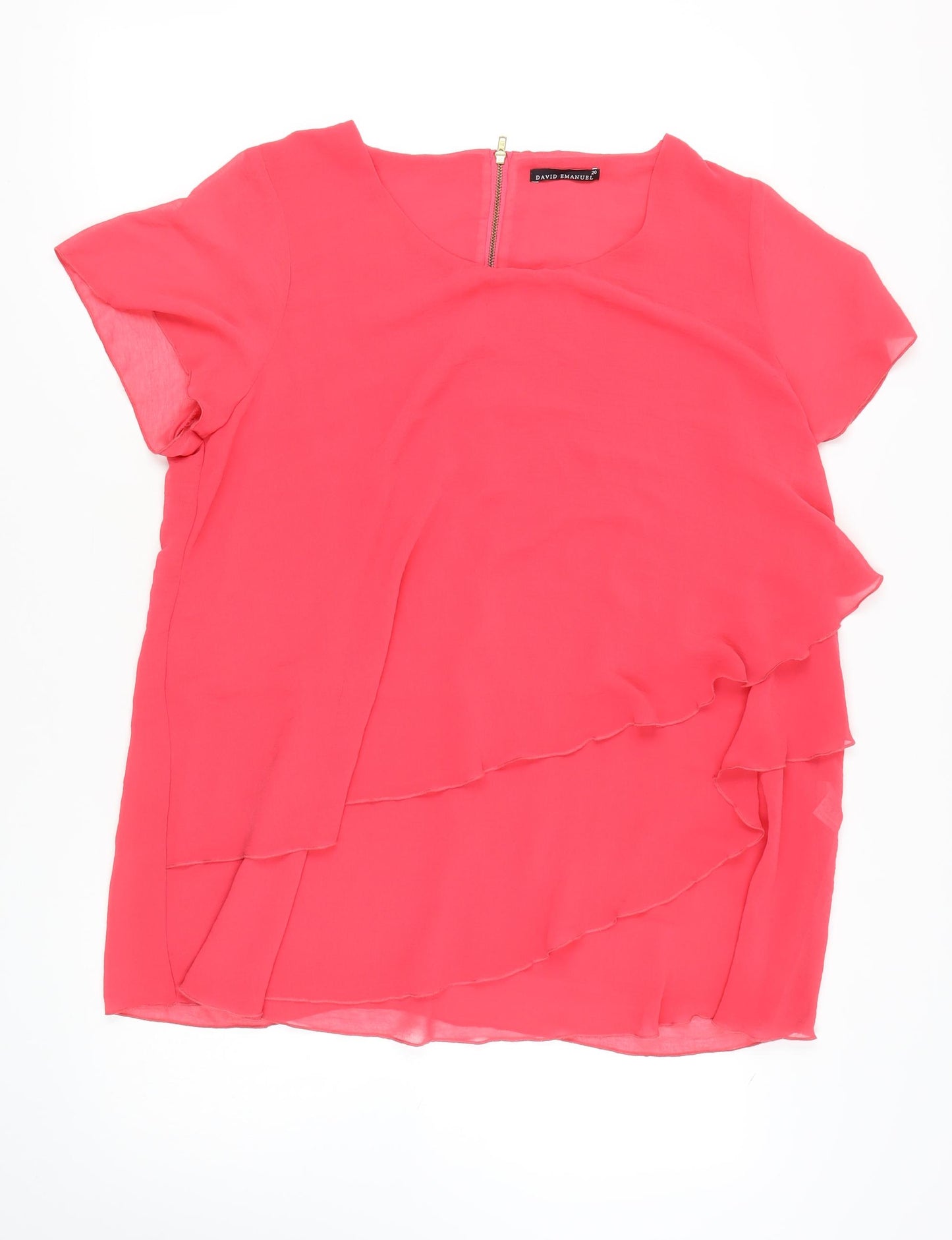 David Emanuel Women's Pink Blouse Size 20