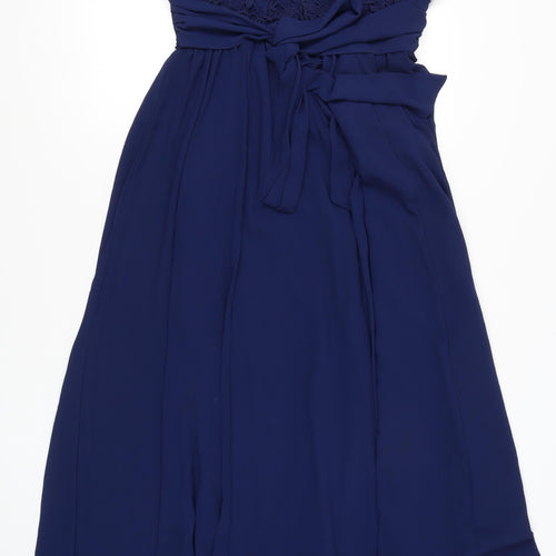 Jolie Moi Women's Blue A-Line Midi Dress, Size 14