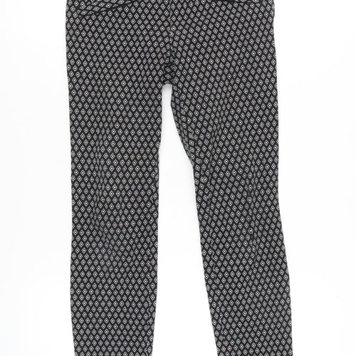 GAP Women's Black Geometric Trousers Size 2
