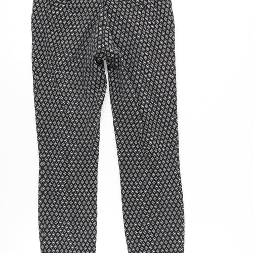 GAP Women's Black Geometric Trousers Size 2