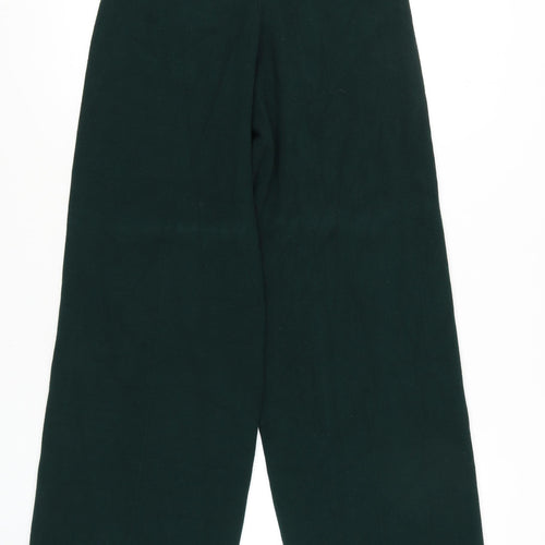 Zara Women's Green Wide-Leg Trousers Size L