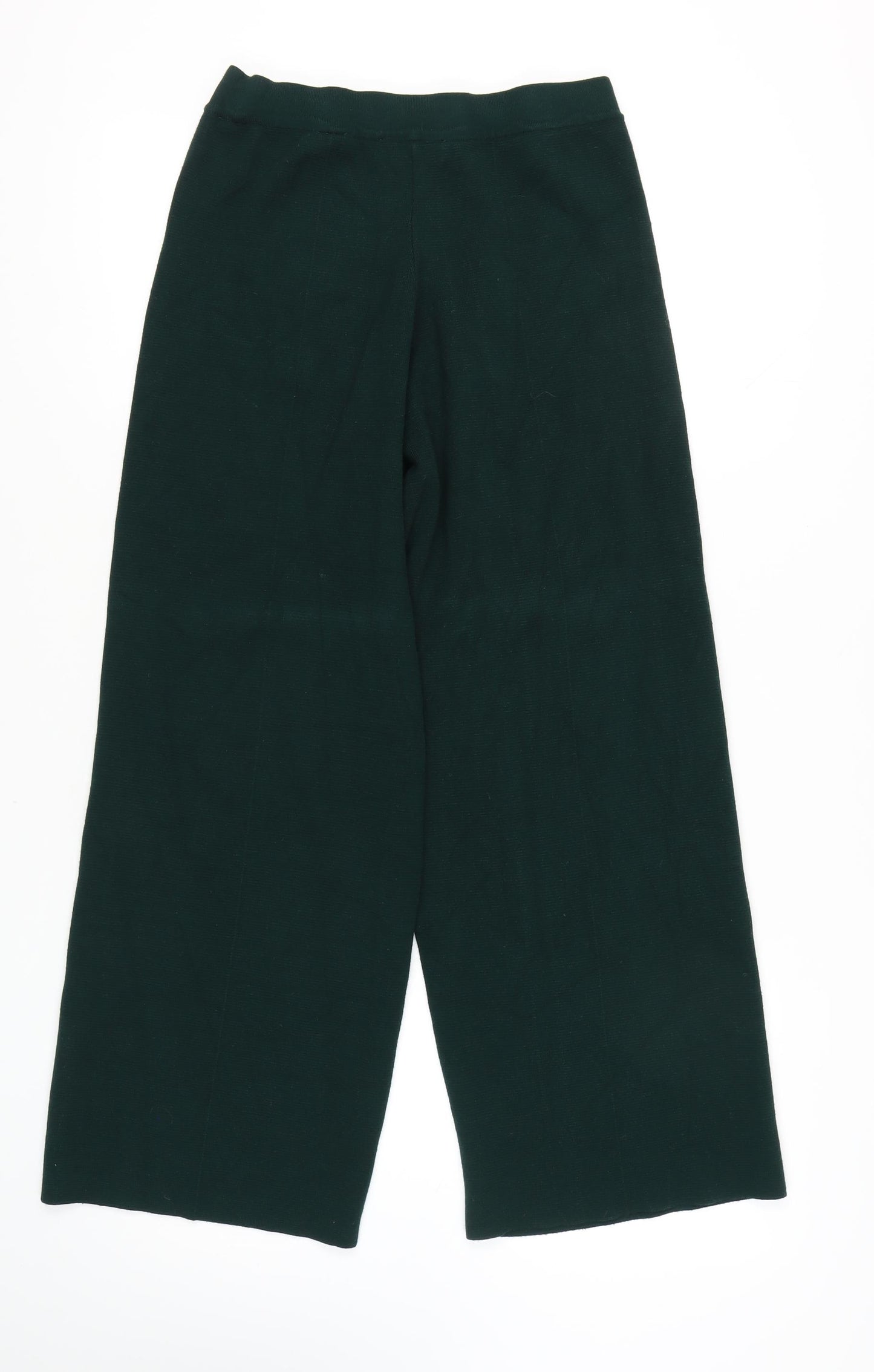 Zara Women's Green Wide-Leg Trousers Size L