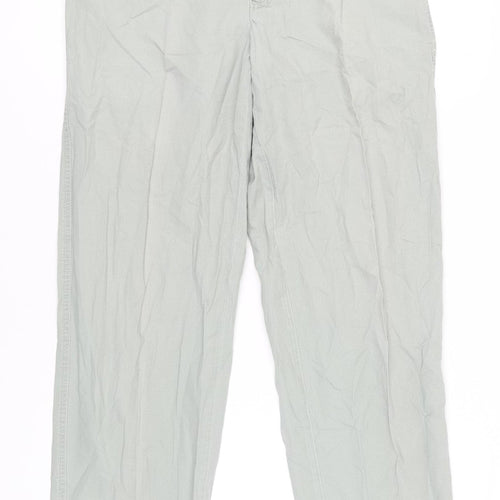 Marks and Spencer Women's Green Chino Trousers, Size 12