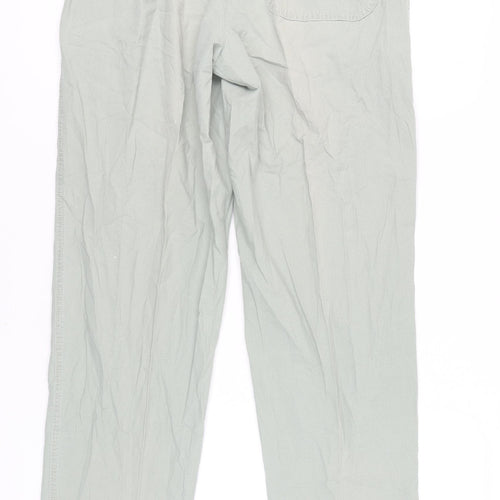 Marks and Spencer Women's Green Chino Trousers, Size 12