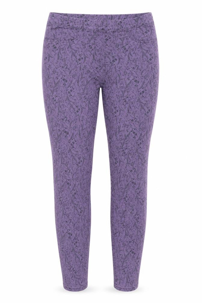 Marks and Spencer Womens Purple Floral Jeggings Size 8
