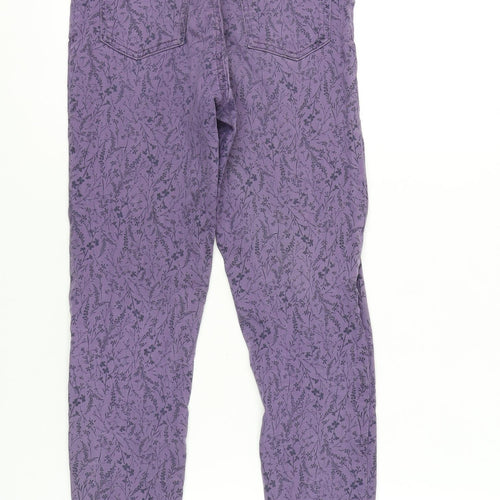 Marks and Spencer Womens Purple Floral Jeggings Size 8