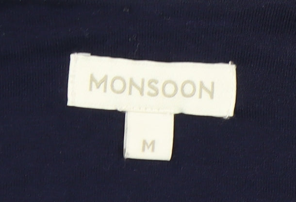 Monsoon Women's Blue Floral Kimono Tunic M