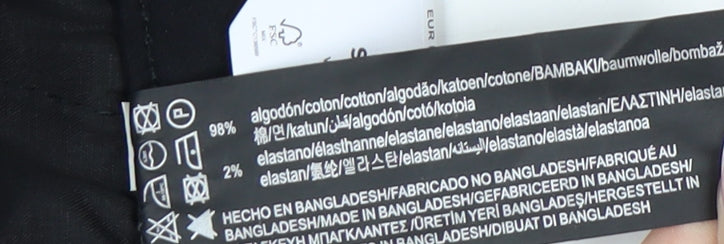 Pull & Bear Men's Black Joggers, M, Casual Elastic Waist