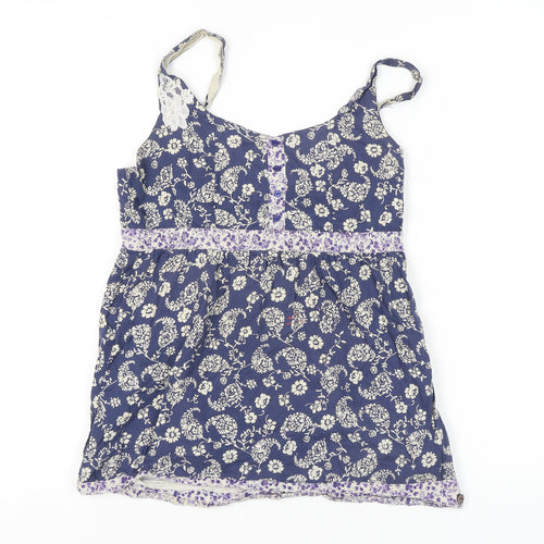 Joe Browns Floral Camisole Tunic - Blue, Size 12
