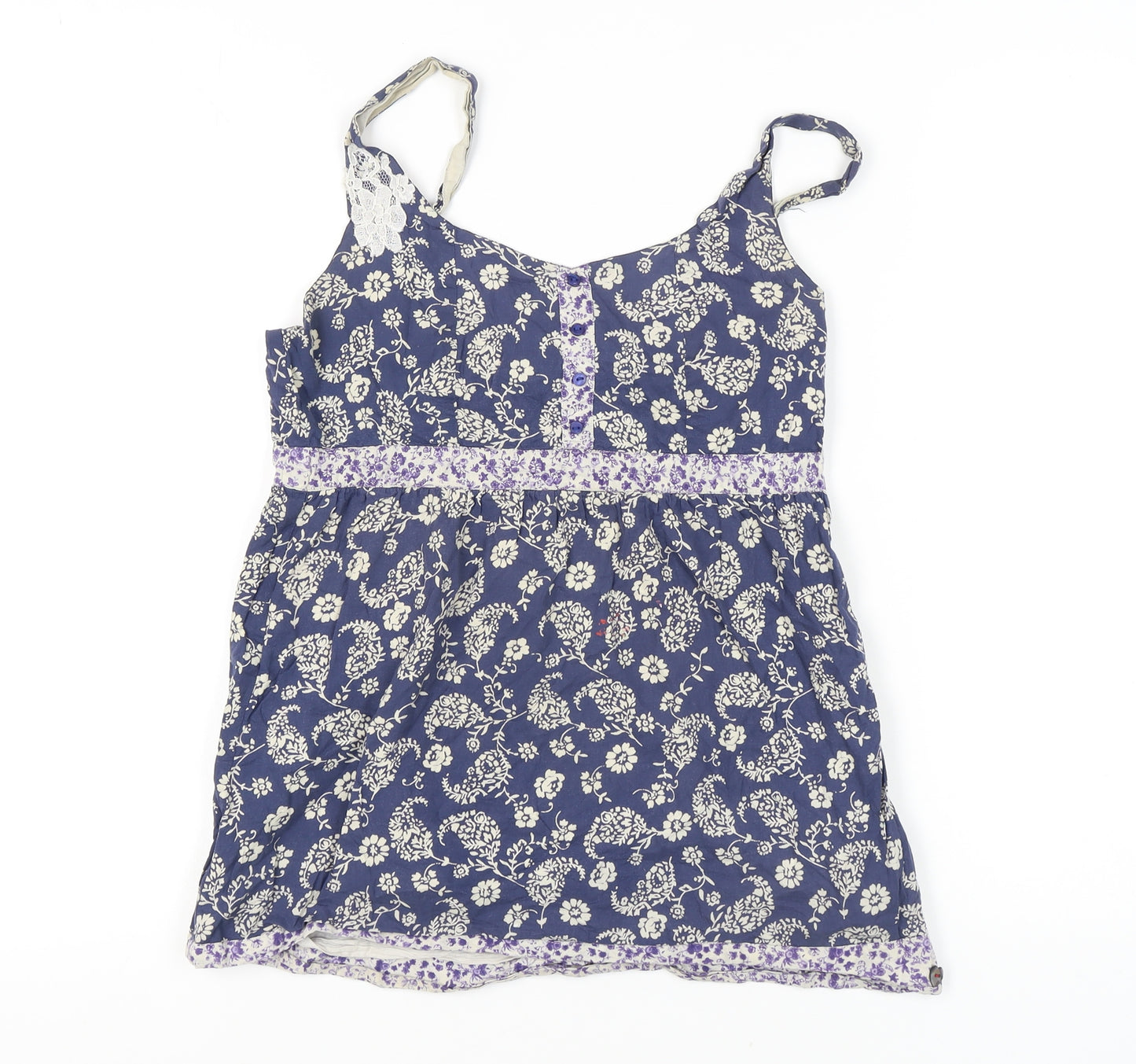 Joe Browns Floral Camisole Tunic - Blue, Size 12