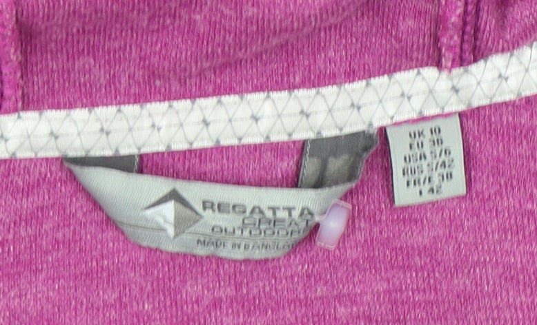 Regatta Women's Pink Full Zip Hoodie, Size 10, Warm & Stylish