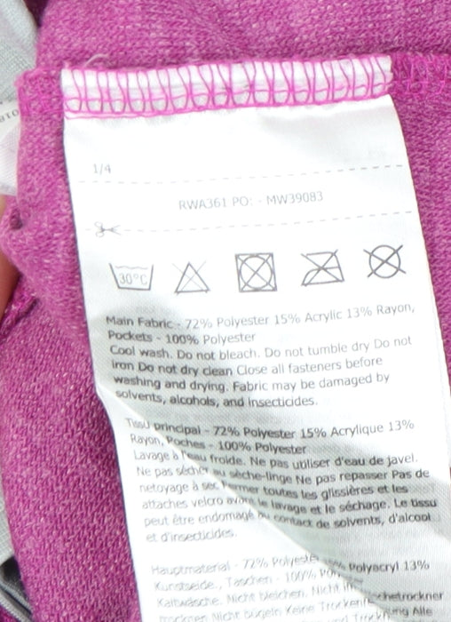 Regatta Women's Pink Full Zip Hoodie, Size 10, Warm & Stylish