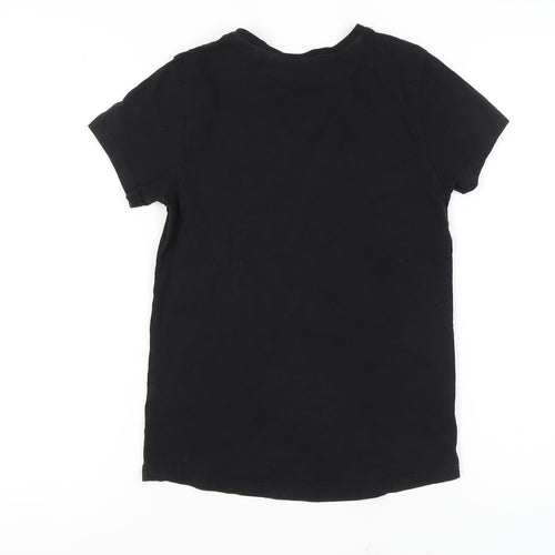 Primark Boys Black Graphic Print T-Shirt 10-11 Years