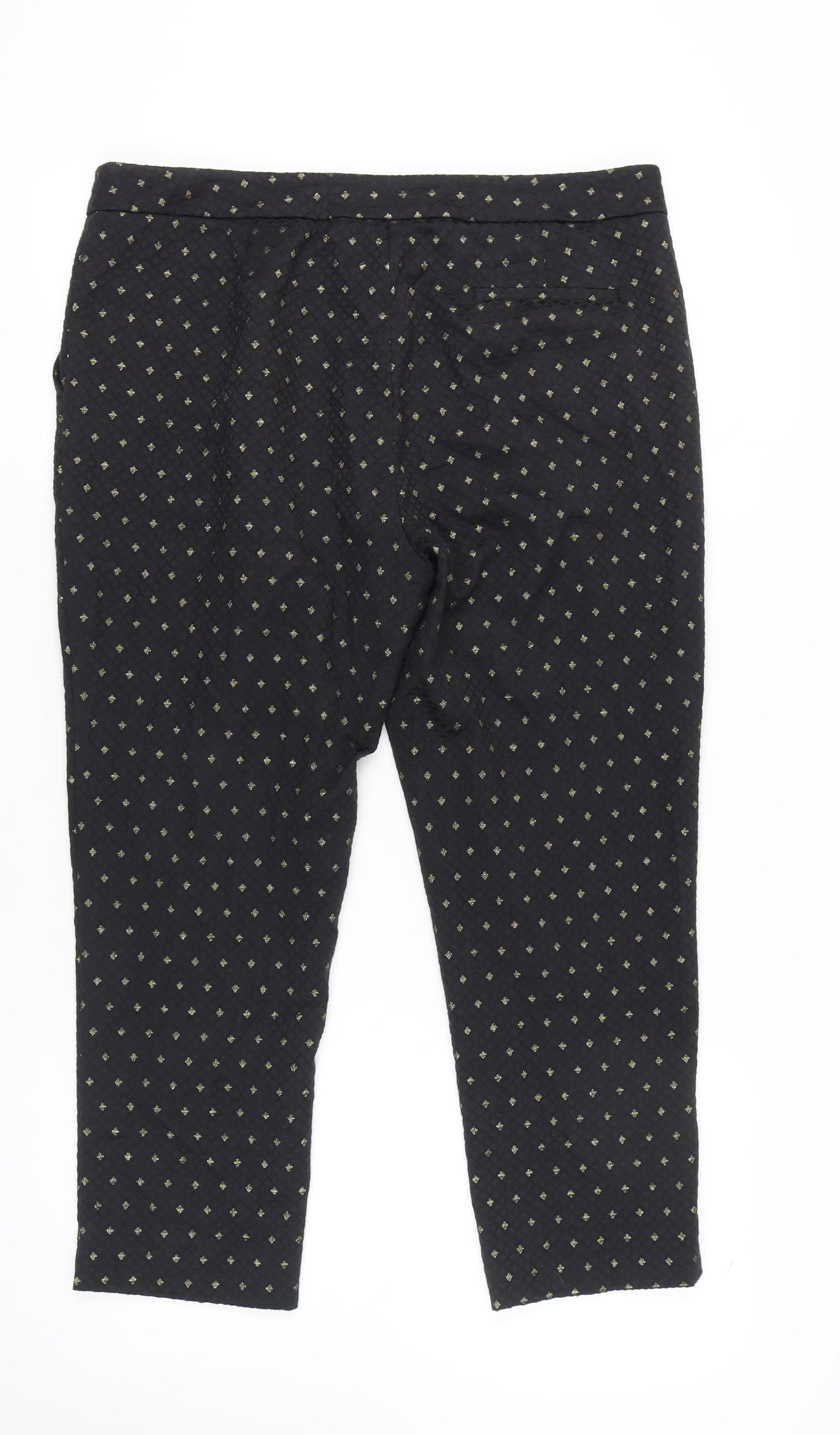 Marks and Spencer Women's Black Cropped Trousers Size 16