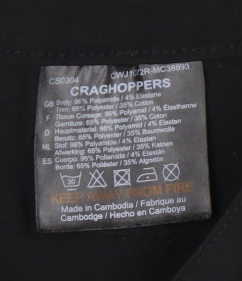 Craghoppers Women's Black Straight Trousers Size 10