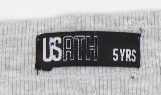 US Athletic Boys Grey Sweat Shorts 5 Years