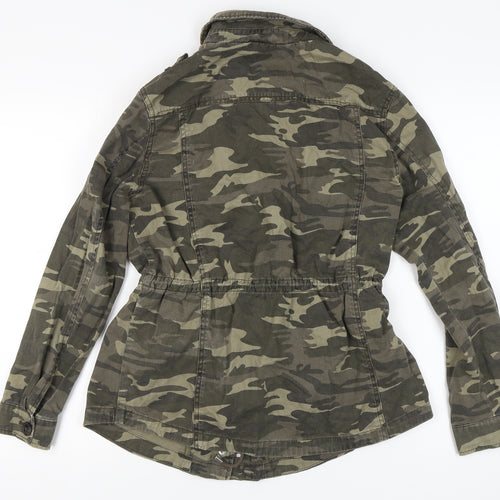 New Look Women's Green Military Jacket Size 14